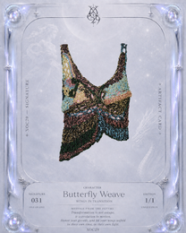 Butterfly Metallic Hand-Crocheted Tank