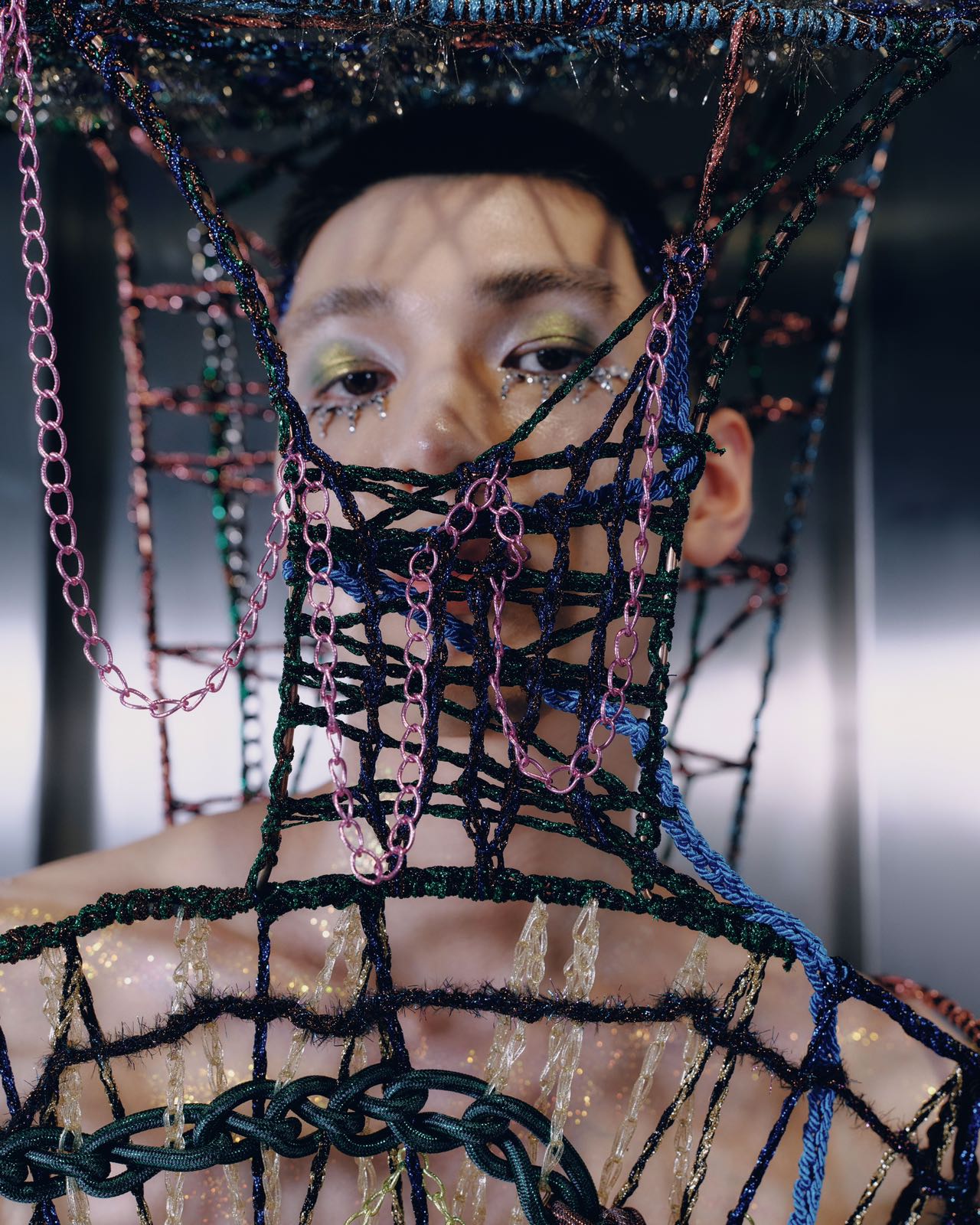 Look 5: Lucid Weaver (Hand-Beaded Trousers)