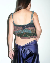 Galactic Hand-Crocheted Sculptural Vest