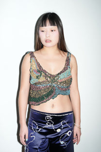 Galactic Hand-Crocheted Sculptural Vest