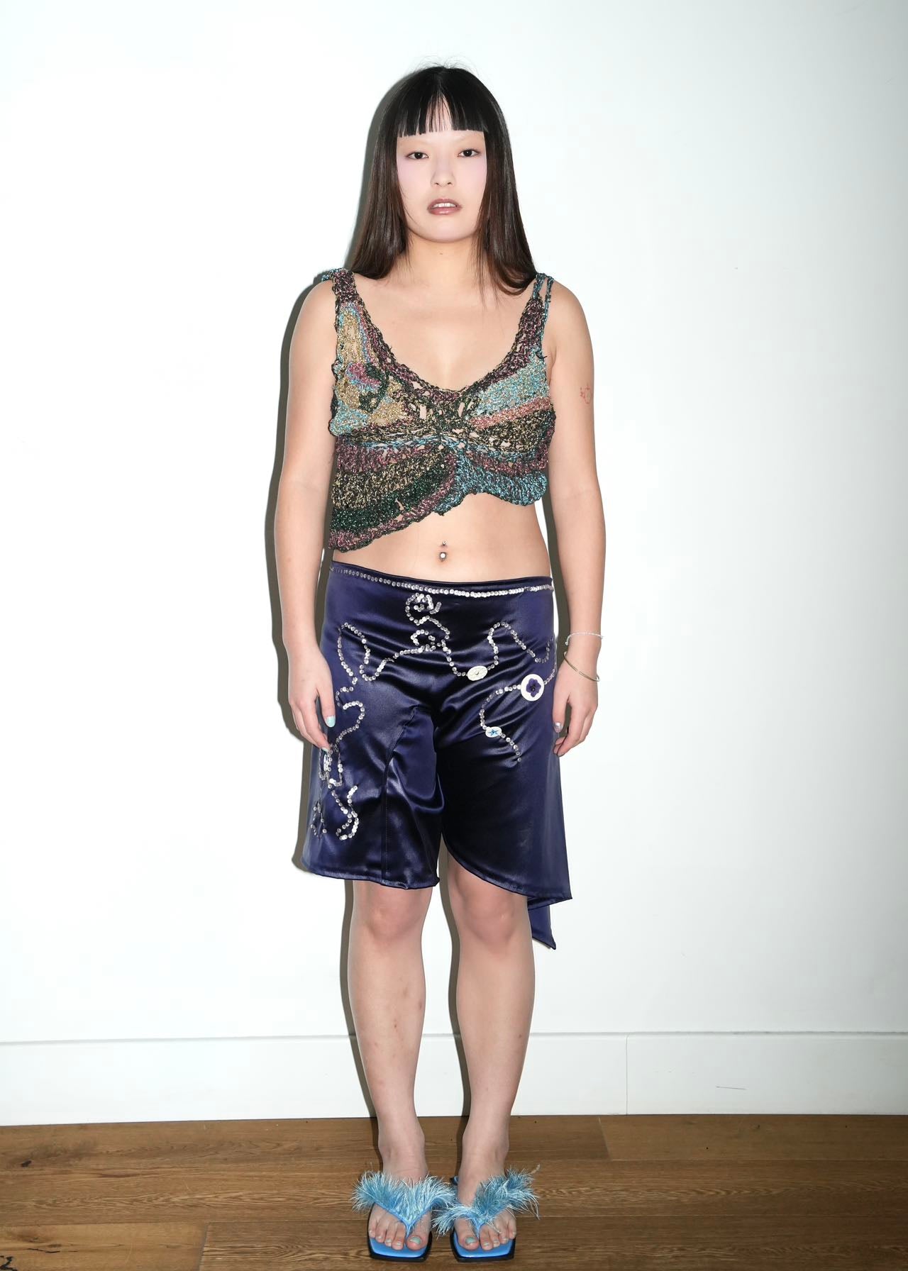 Galactic Hand-Crocheted Sculptural Vest
