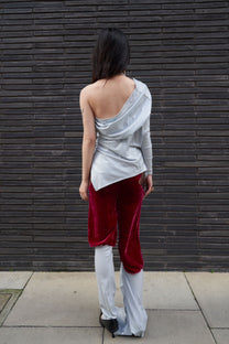 Cosmic Draped Silk Jersey Set