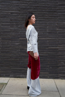 Cosmic Draped Silk Jersey Set