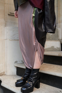Cosmic Drape Sculpted Jumpsuit