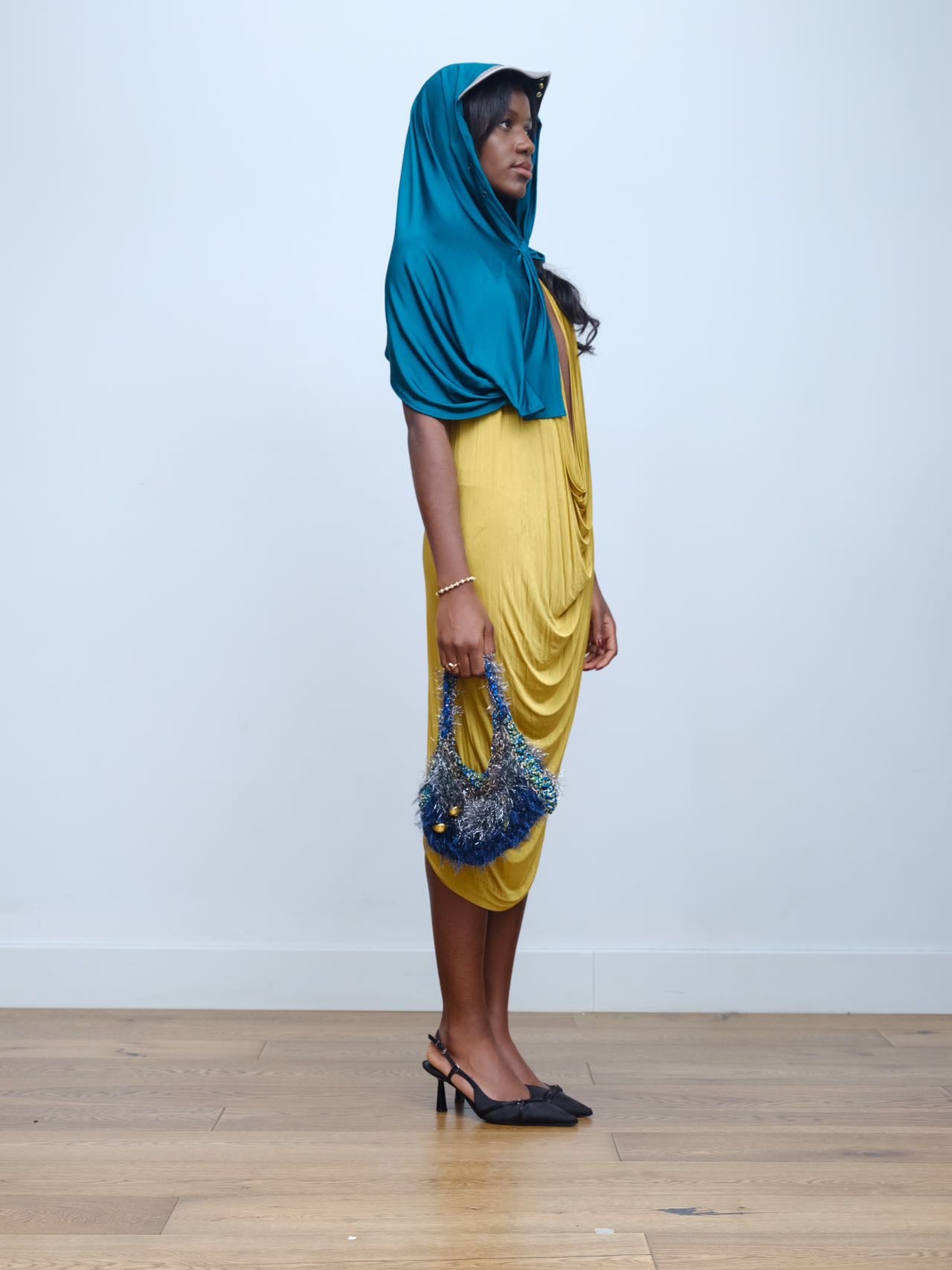 Cosmic Moss Crochet Shoulder Bag