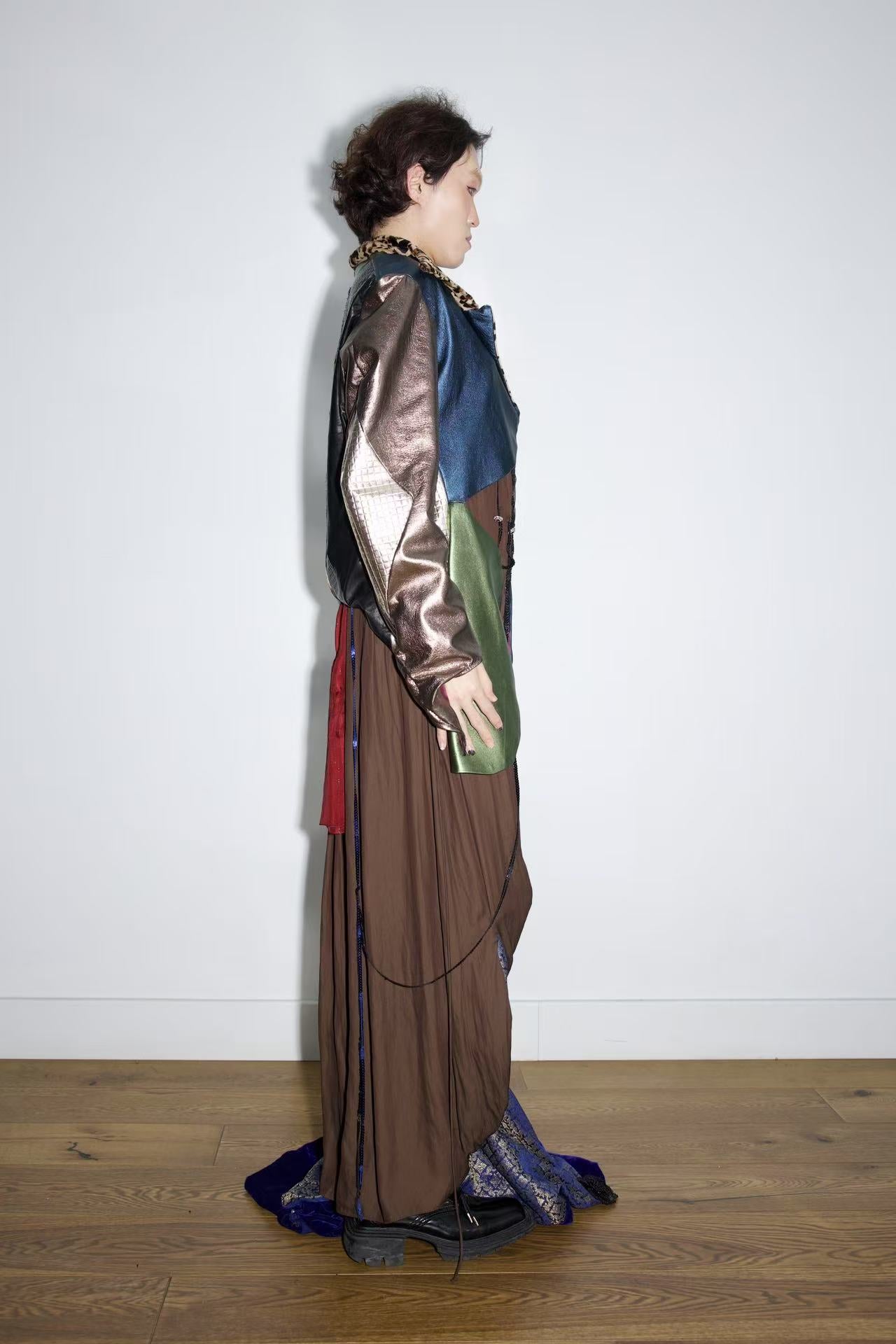 Galactic Metallic Sculpted Tailored Jacket