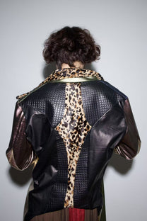 Galactic Metallic Sculpted Tailored Jacket