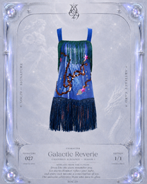 Robe de soirée en cotte de mailles bleue