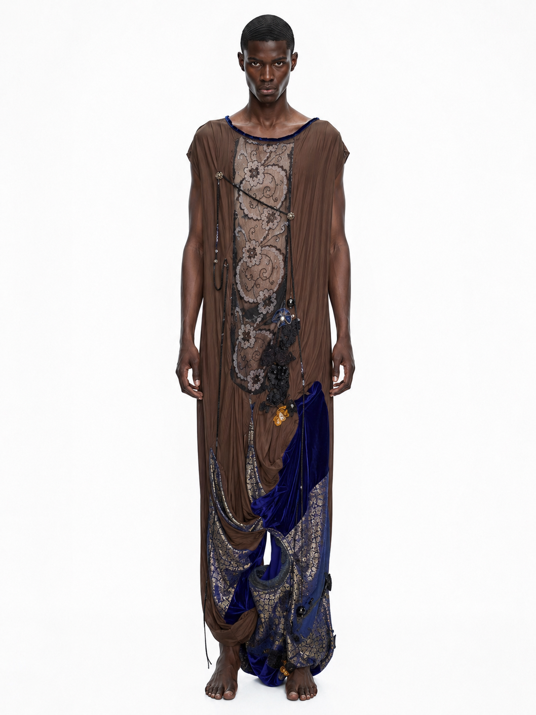 Cosmic Tapestry Draped Jumpsuit