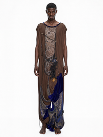 Cosmic Tapestry Draped Jumpsuit