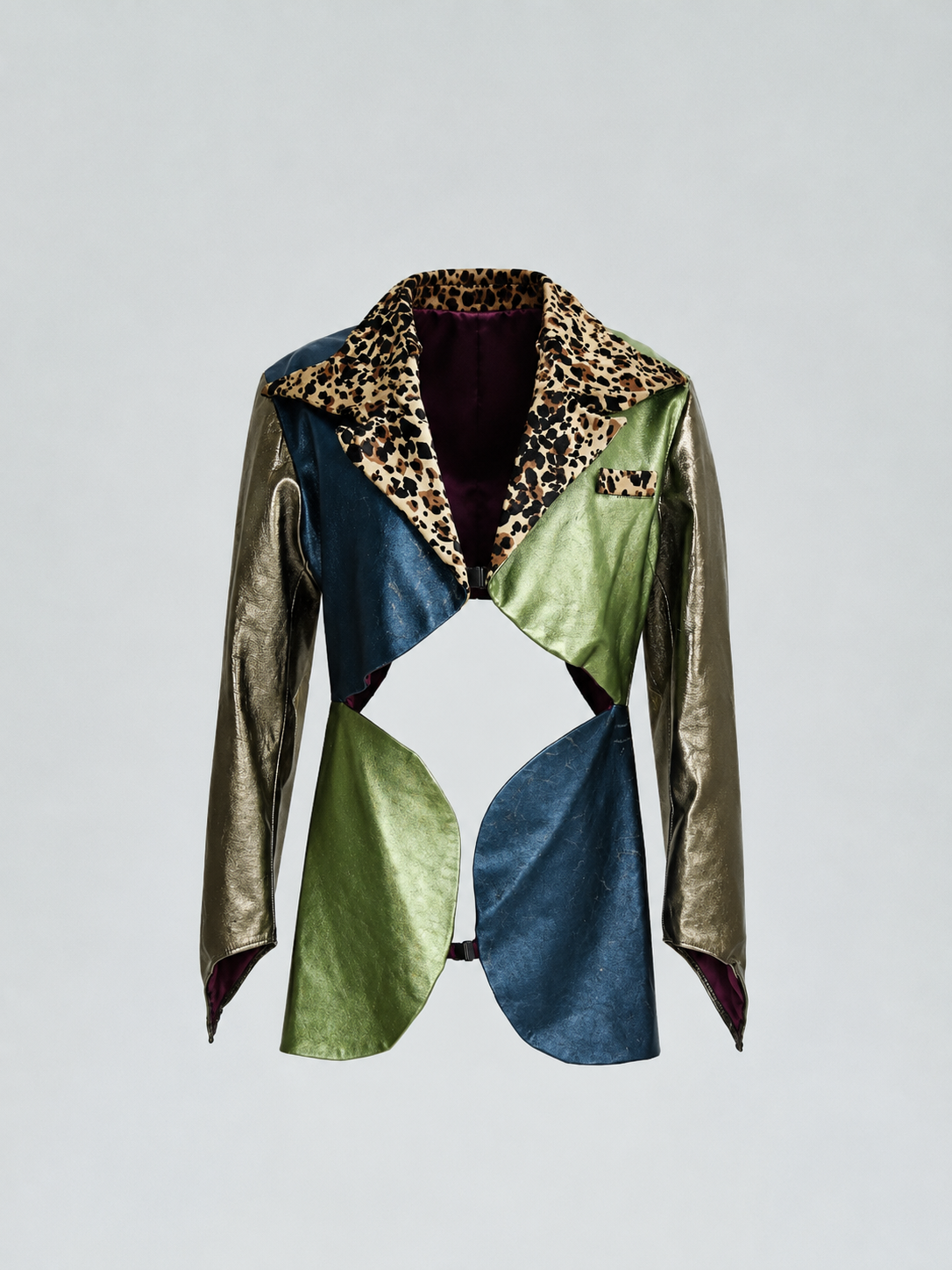 Galactic Metallic Sculpted Tailored Jacket