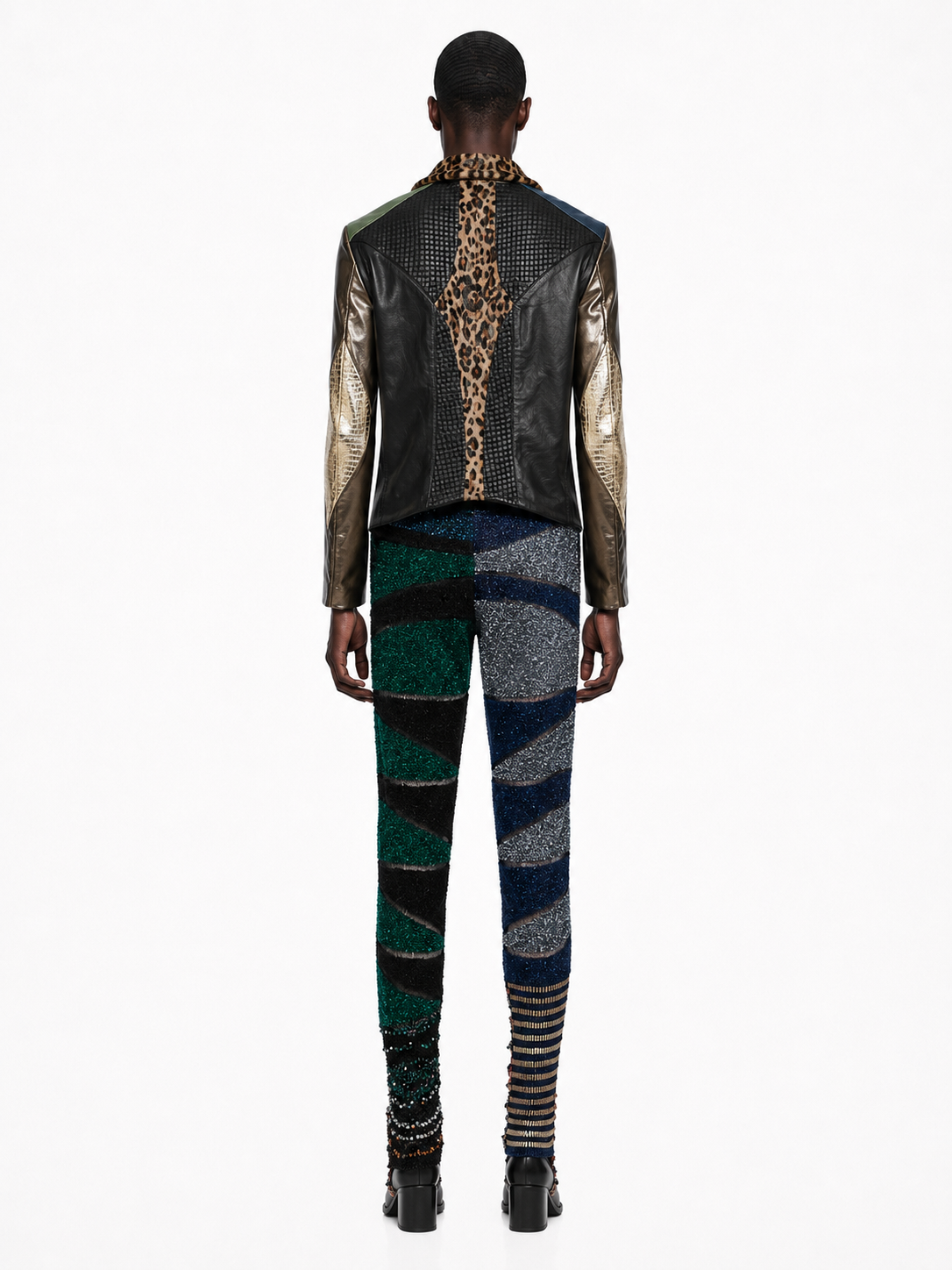 Galactic Metallic Sculpted Tailored Jacket