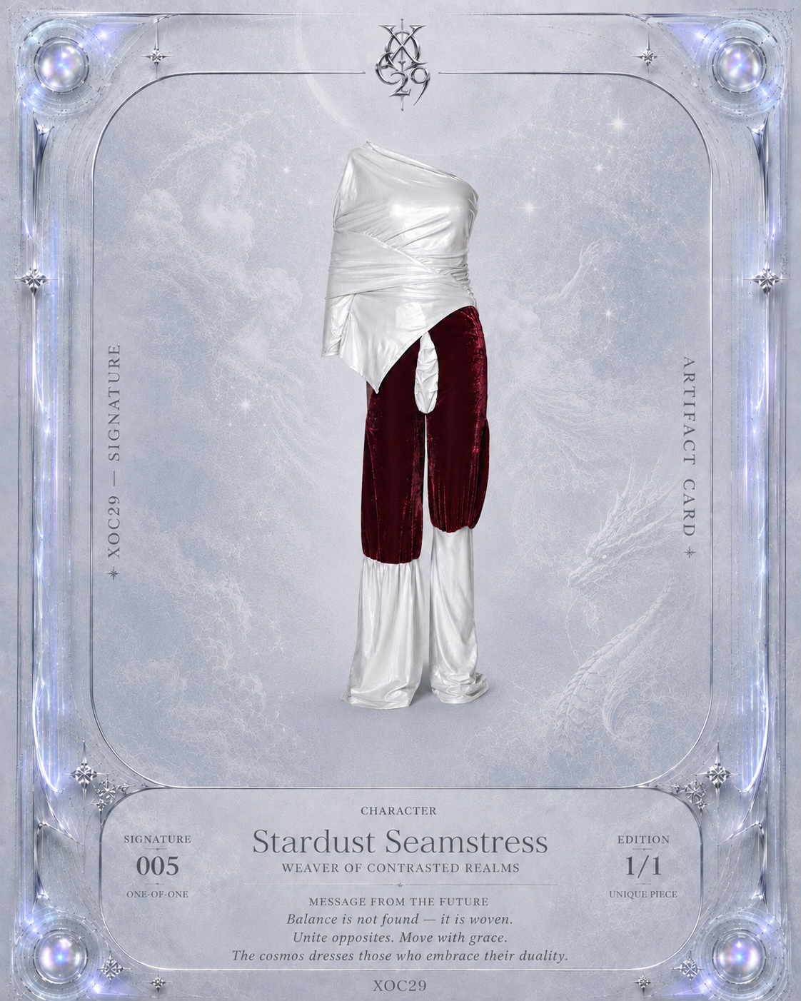 Cosmic Draped Silk Jersey Set