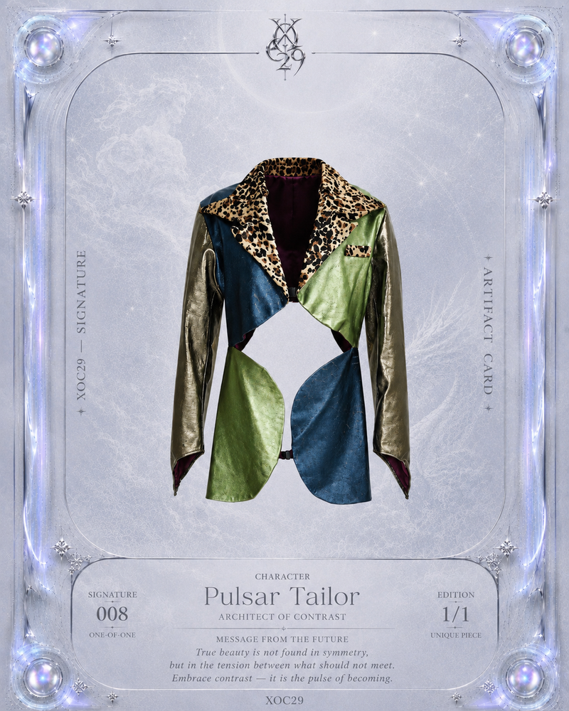 Galactic Metallic Sculpted Tailored Jacket