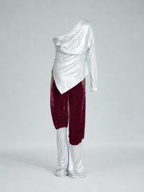 Cosmic Draped Silk Jersey Set