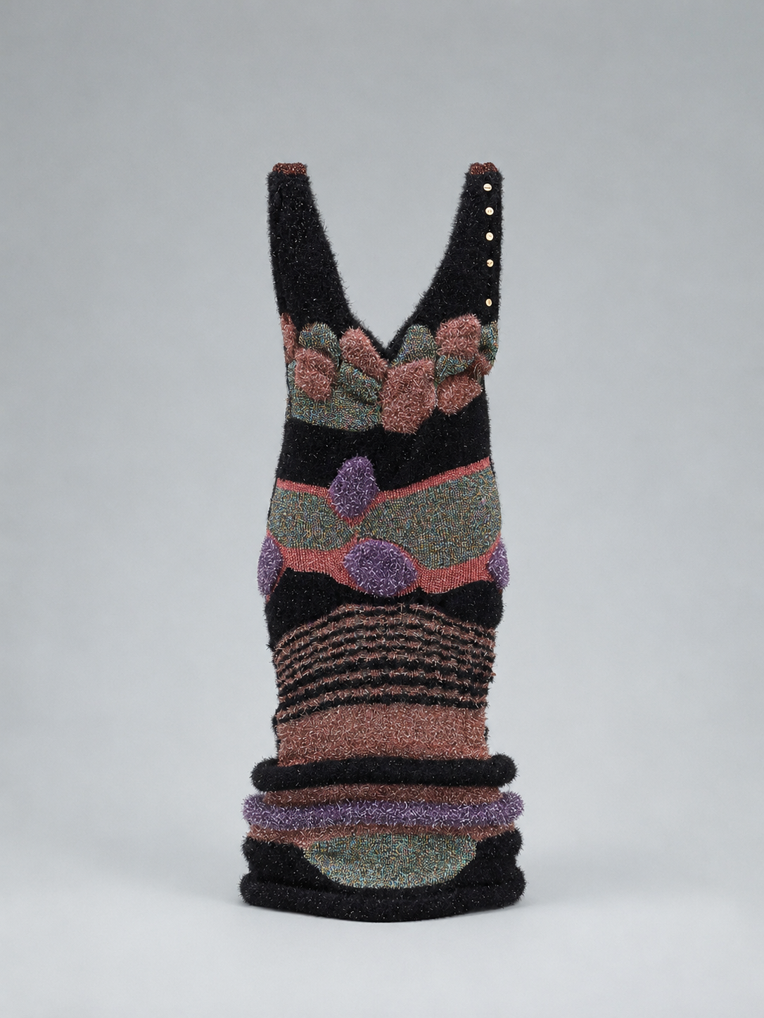 Cosmic Flora Hand-Knit Sculptural Dress