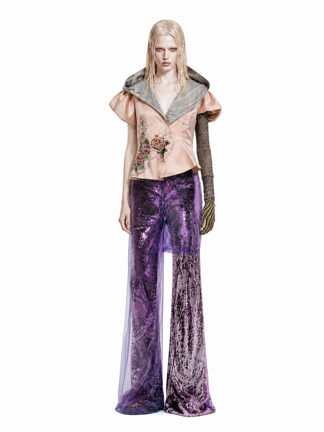 Spiral Galaxy Hooded Sculpture Jacket