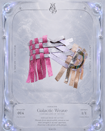 Galactic Weave Leather Vest