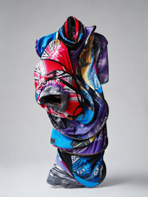 Orbit Collision Upcycled Spiral Dress