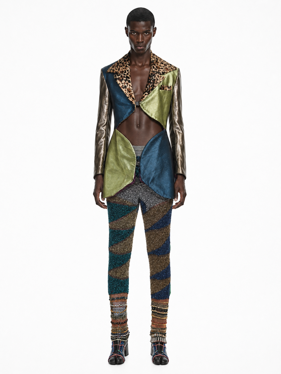 Galactic Metallic Sculpted Tailored Jacket