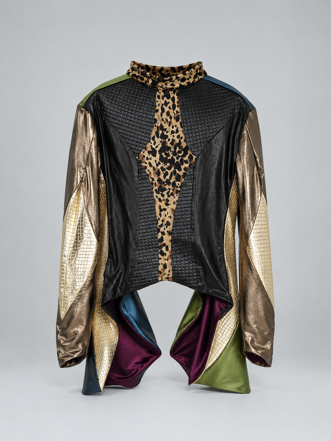 Galactic Metallic Sculpted Tailored Jacket