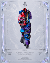 Orbit Collision Upcycled Spiral Dress