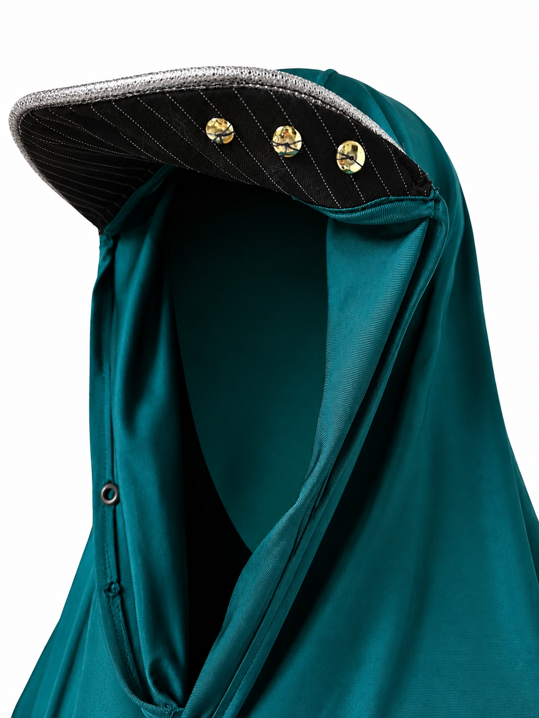 Robe en jersey de soie de luxe drapée jaune + bonnet foulard en jersey vert et cuir de soie