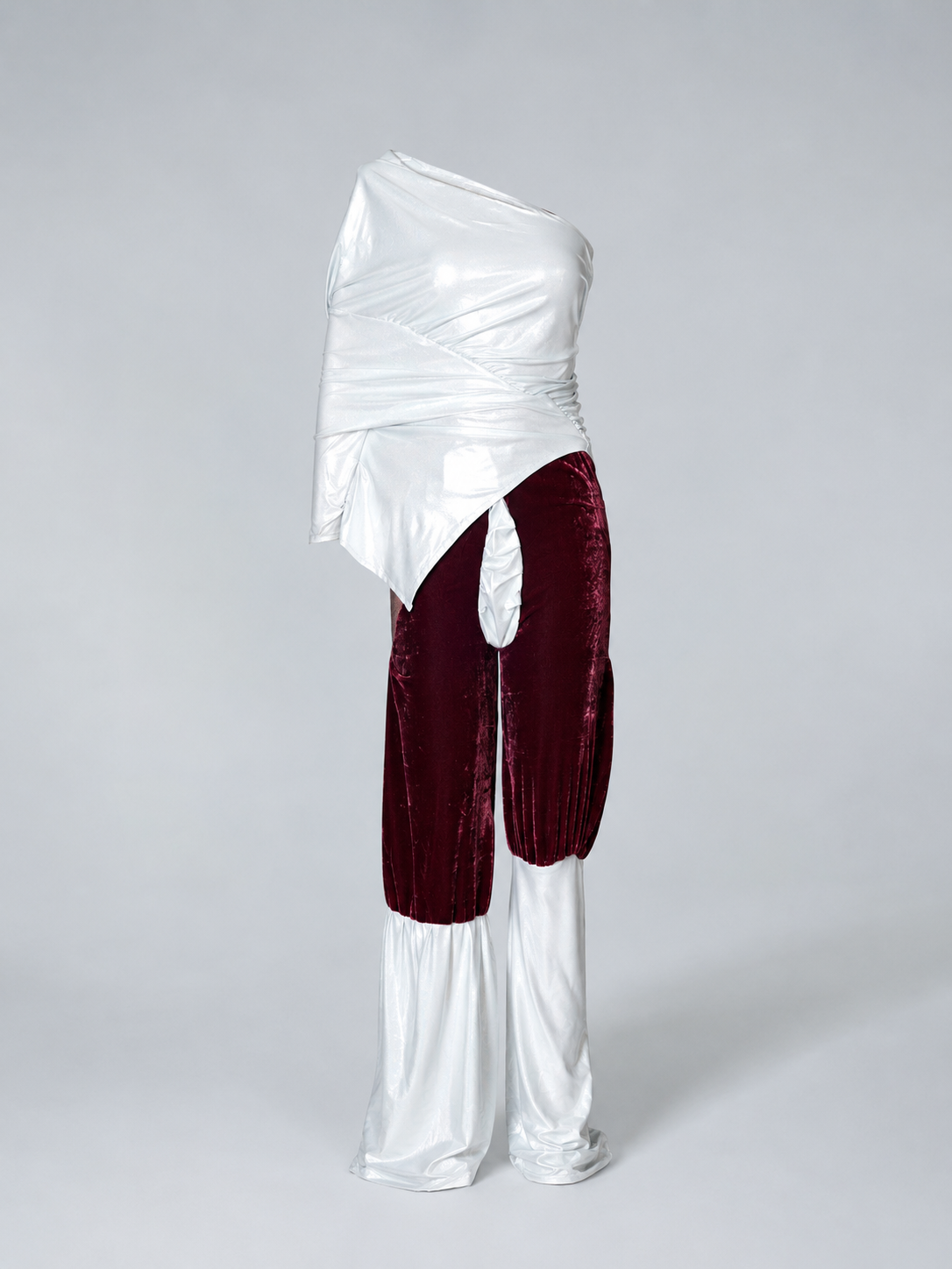 Cosmic Draped Silk Jersey Set
