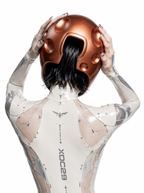 Celestial Voyager 3D-Printed Helmet