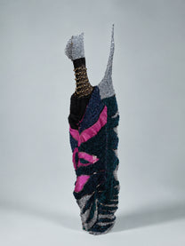 Look 3: Signal Seeker (One-of-One Asymmetric Butterfly-Inspired Hand-Knitted Couture Dress)