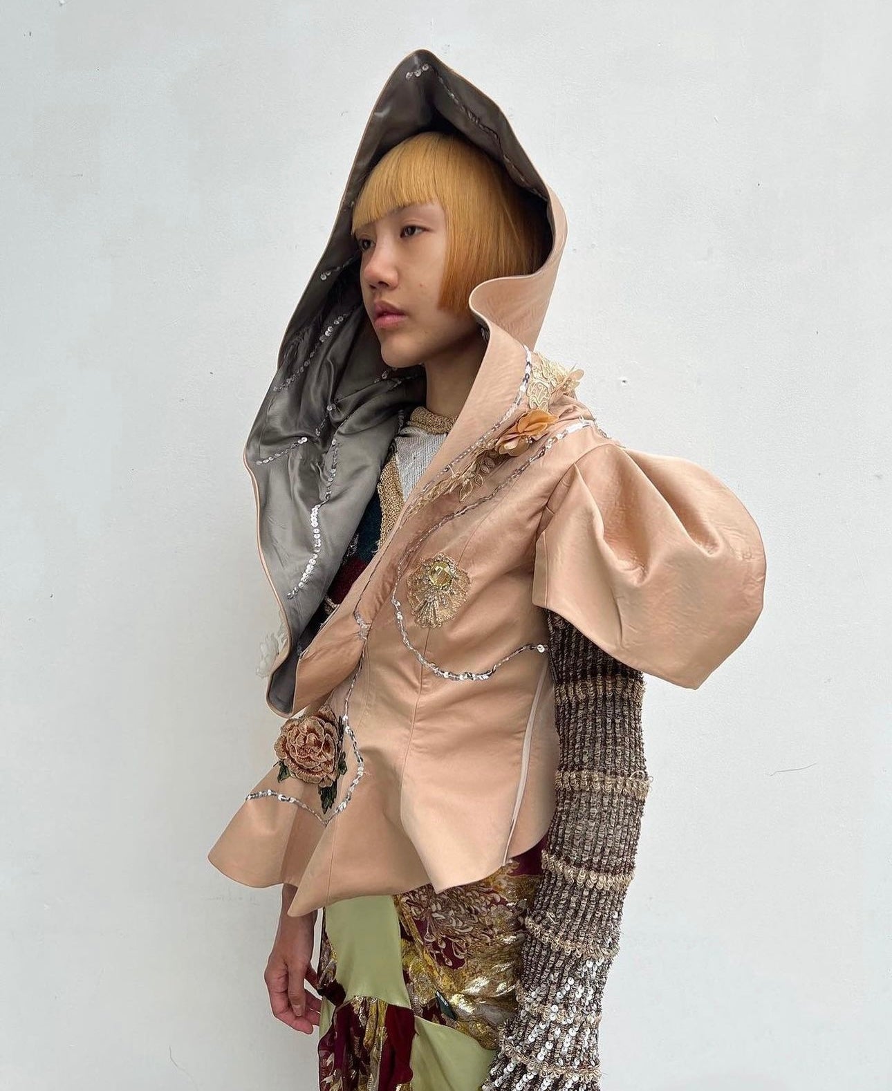Spiral Galaxy Hooded Sculpture Jacket