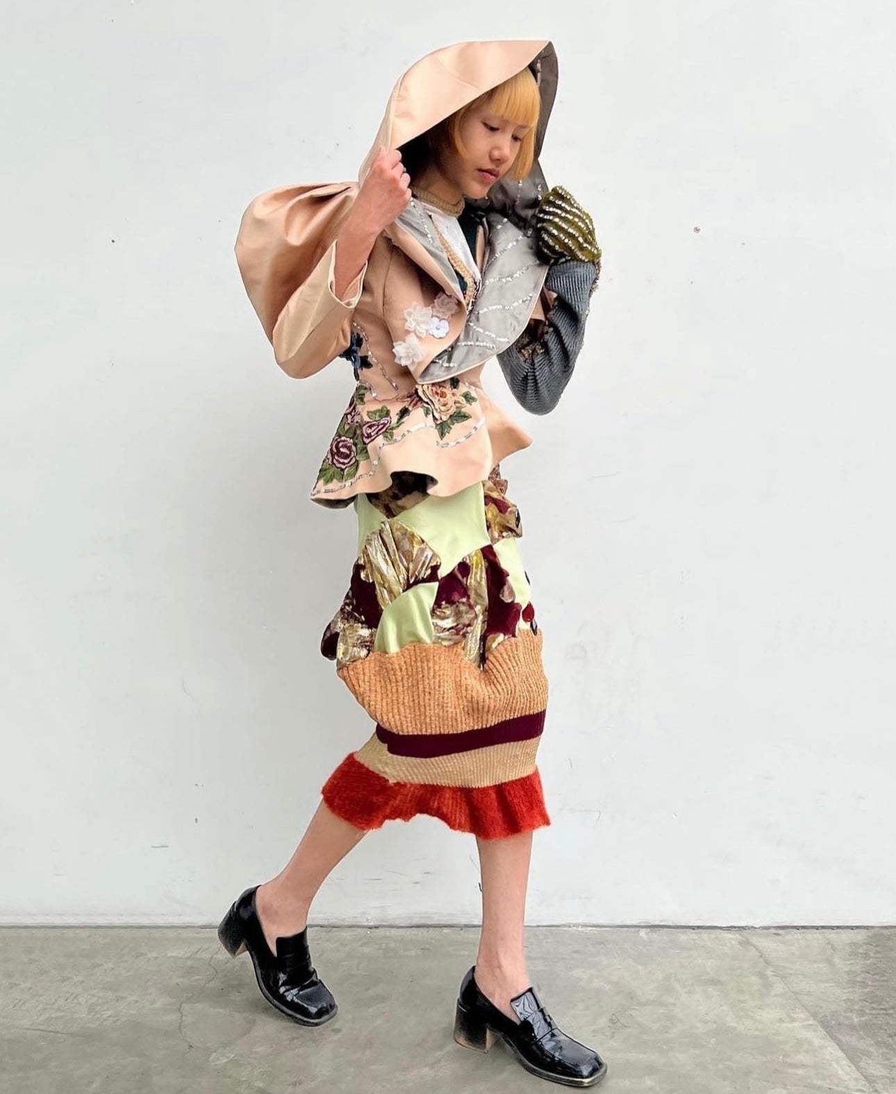 Spiral Galaxy Hooded Sculpture Jacket
