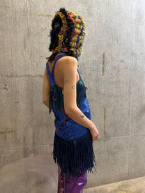 Cosmic Larva Crochet Hood