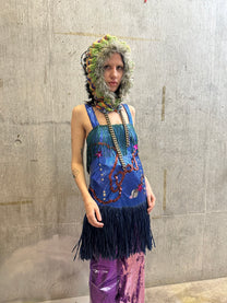 Cosmic Larva Crochet Hood