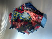Cosmic Larva Hand-Crocheted Diamond Texture Shorts