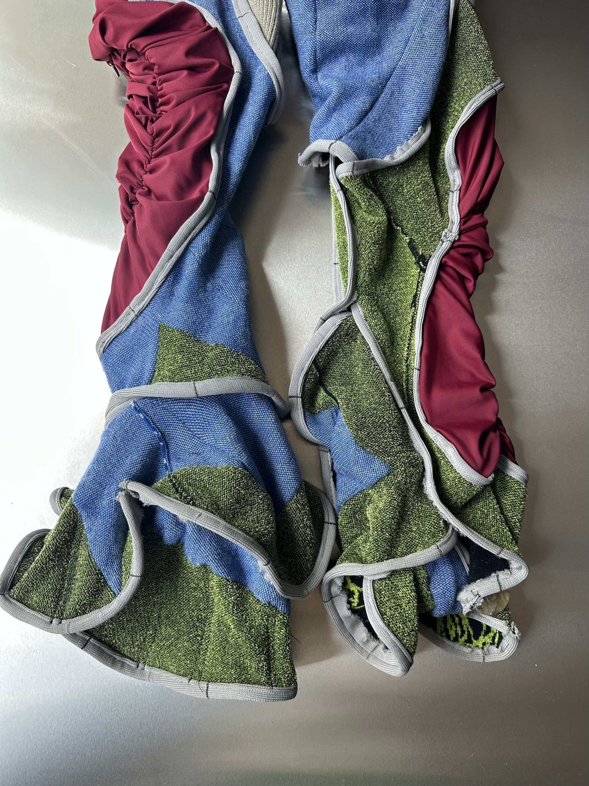 Asymmetric Sculptural Knit Prototype Trousers