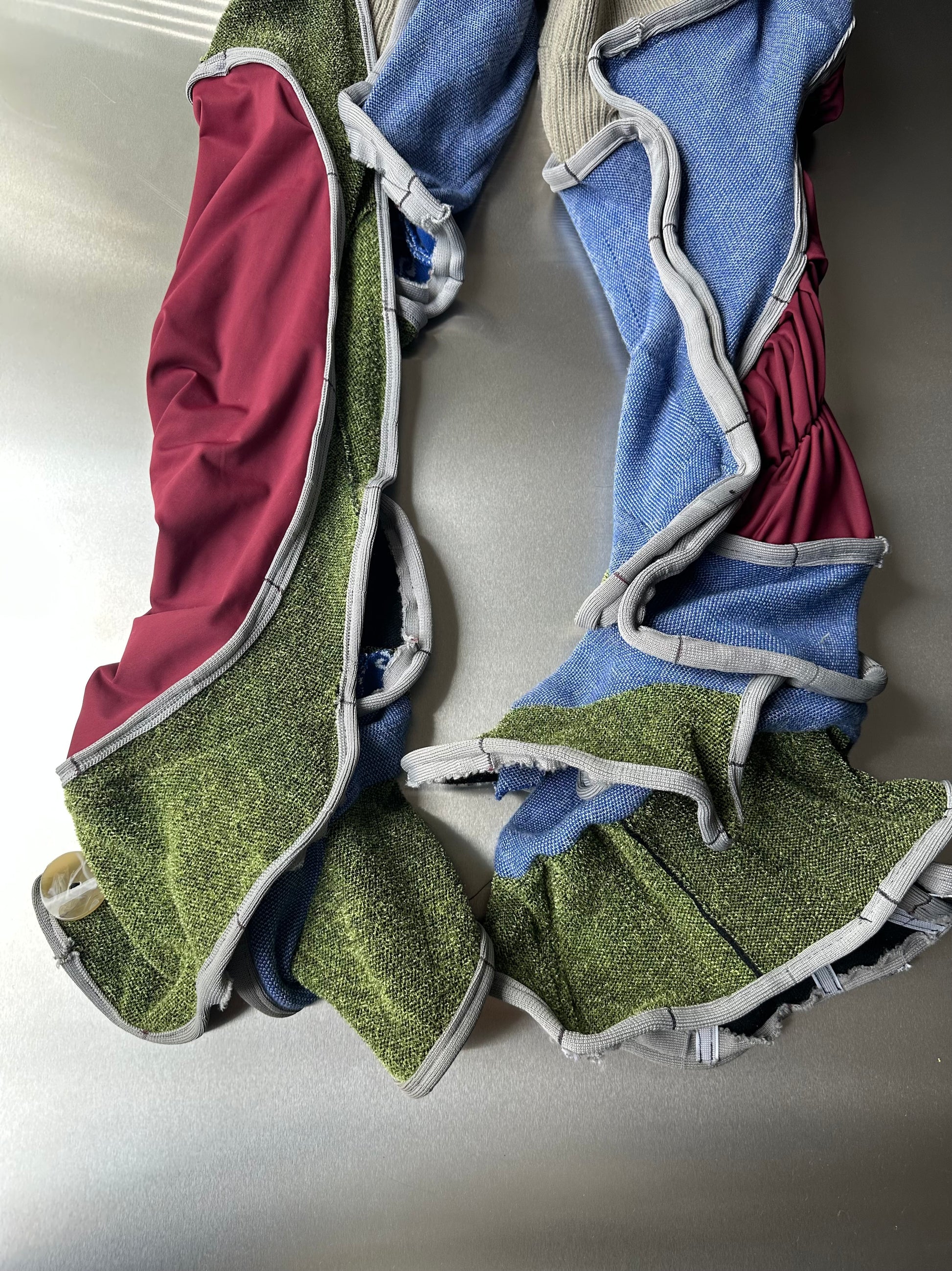 Asymmetric Sculptural Knit Prototype Trousers