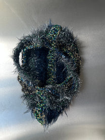 Hand-Crocheted Metallic Fibre Sculptural Handbag