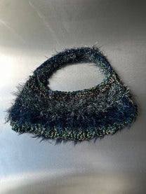 Hand-Crocheted Metallic Fibre Sculptural Handbag
