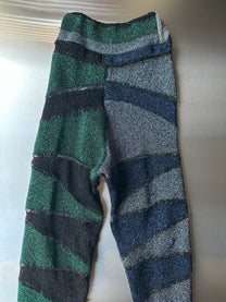 Look 5: Lucid Weaver (Couture Hand-Beaded Geometric Knit Trousers)