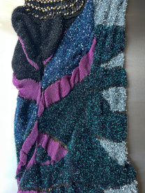 Look 3: Signal Seeker (One-of-One Asymmetric Butterfly-Inspired Hand-Knitted Couture Dress)
