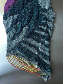 Look 3: Signal Seeker (One-of-One Asymmetric Butterfly-Inspired Hand-Knitted Couture Dress)