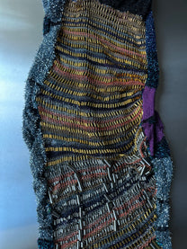 Look 3: Signal Seeker (One-of-One Asymmetric Butterfly-Inspired Hand-Knitted Couture Dress)