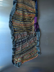 Look 3: Signal Seeker (One-of-One Asymmetric Butterfly-Inspired Hand-Knitted Couture Dress)