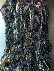 Look 1: Starforged Carapace (One-of-One Hand-Crocheted Metal Mixed-Media Couture Dress)