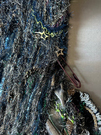 Look 1: Starforged Carapace (One-of-One Hand-Crocheted Metal Mixed-Media Couture Dress)