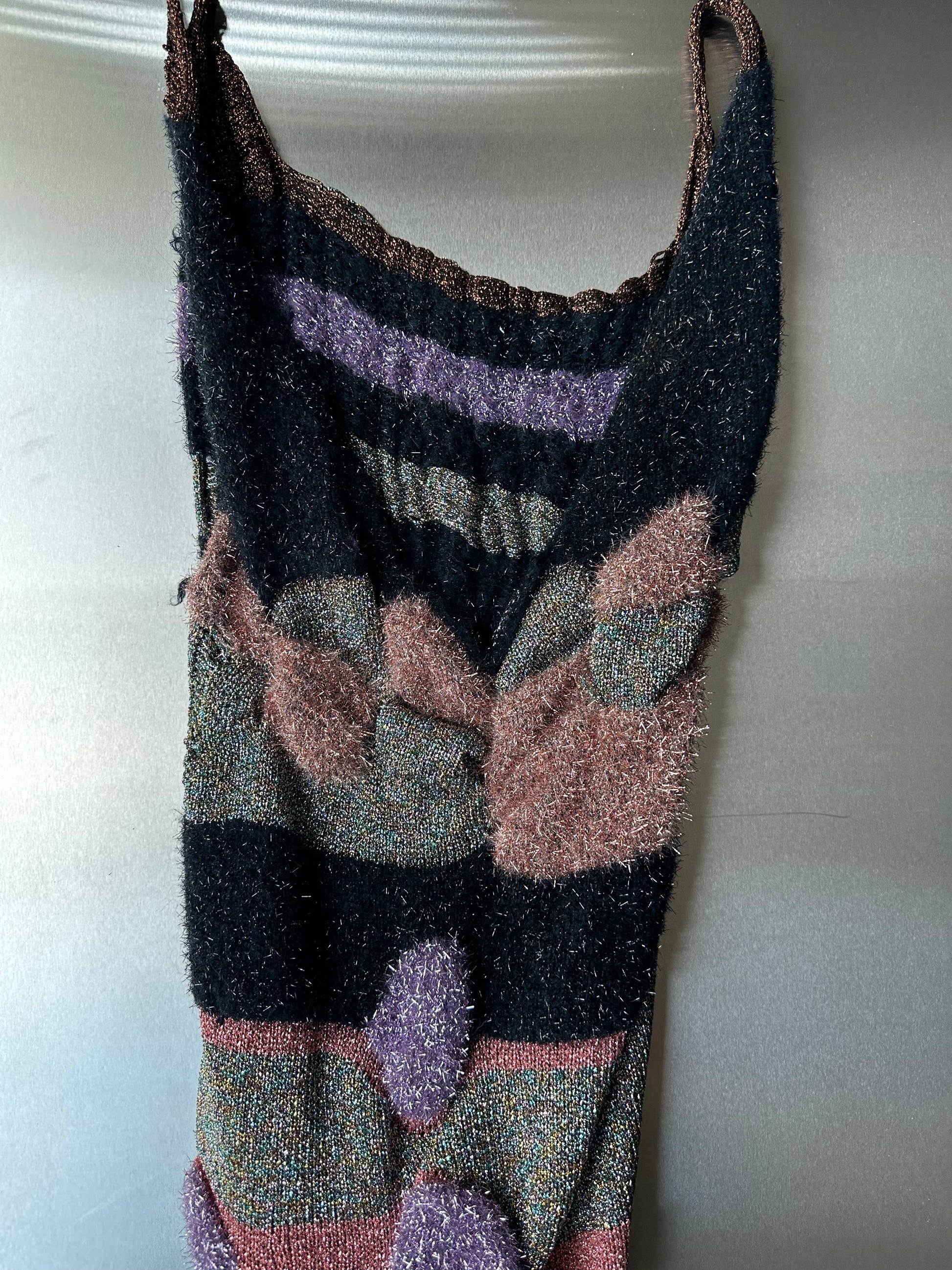 Cosmic Flora Hand-Knit Sculptural Dress
