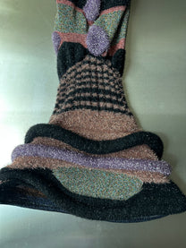 Cosmic Flora Hand-Knit Sculptural Dress