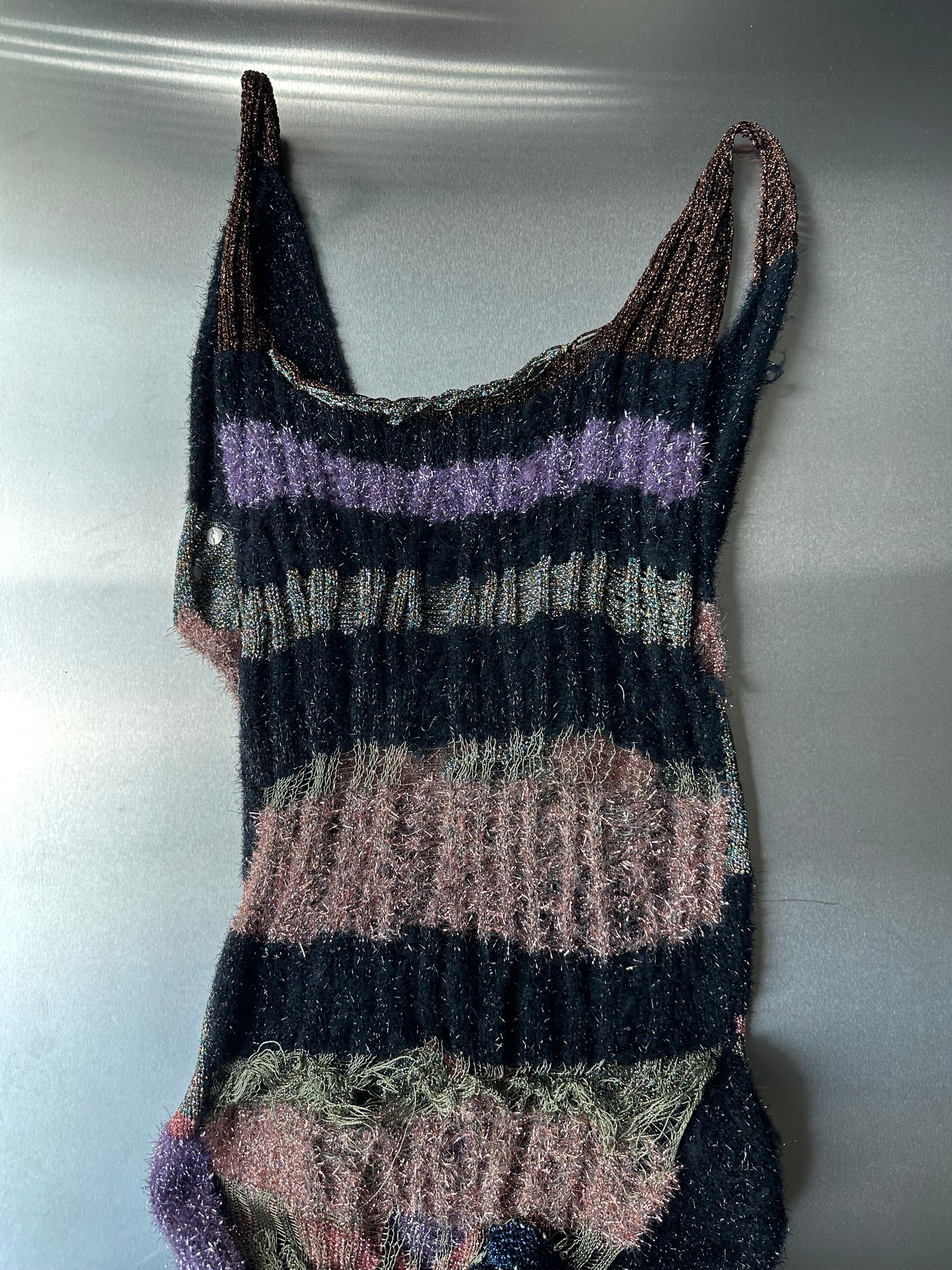 Cosmic Flora Hand-Knit Sculptural Dress
