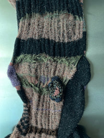 Cosmic Flora Hand-Knit Sculptural Dress